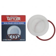 SOLD OUT - Tattler Reusable Lids & Rings  Wide Mouth x 12